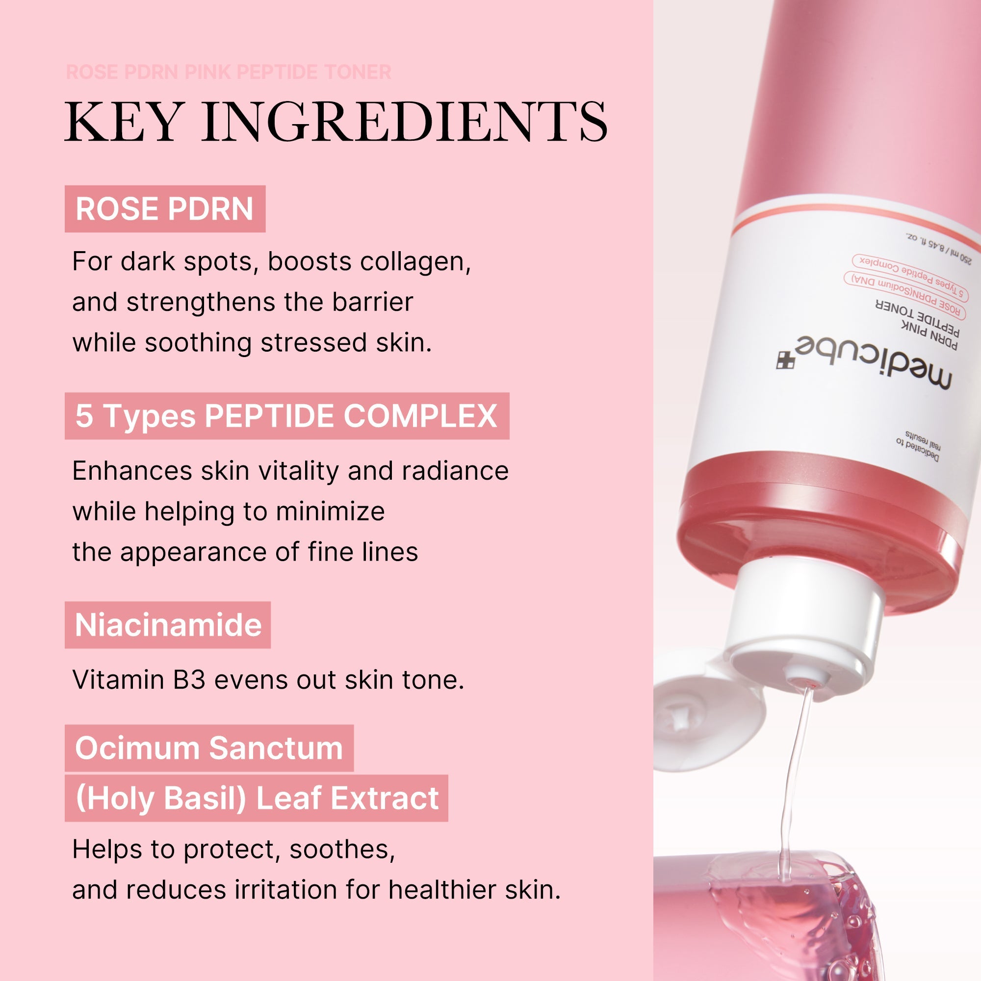 PDRN Pink Peptide Toner, 250ml