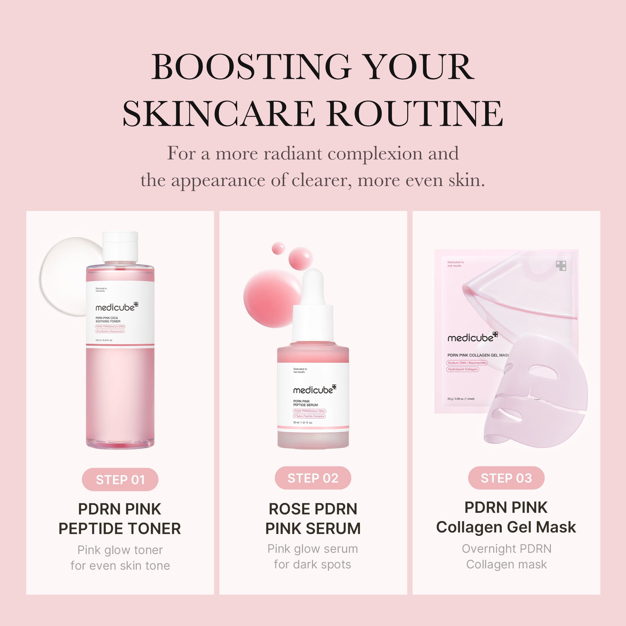 PDRN Pink Peptide Toner, 250ml