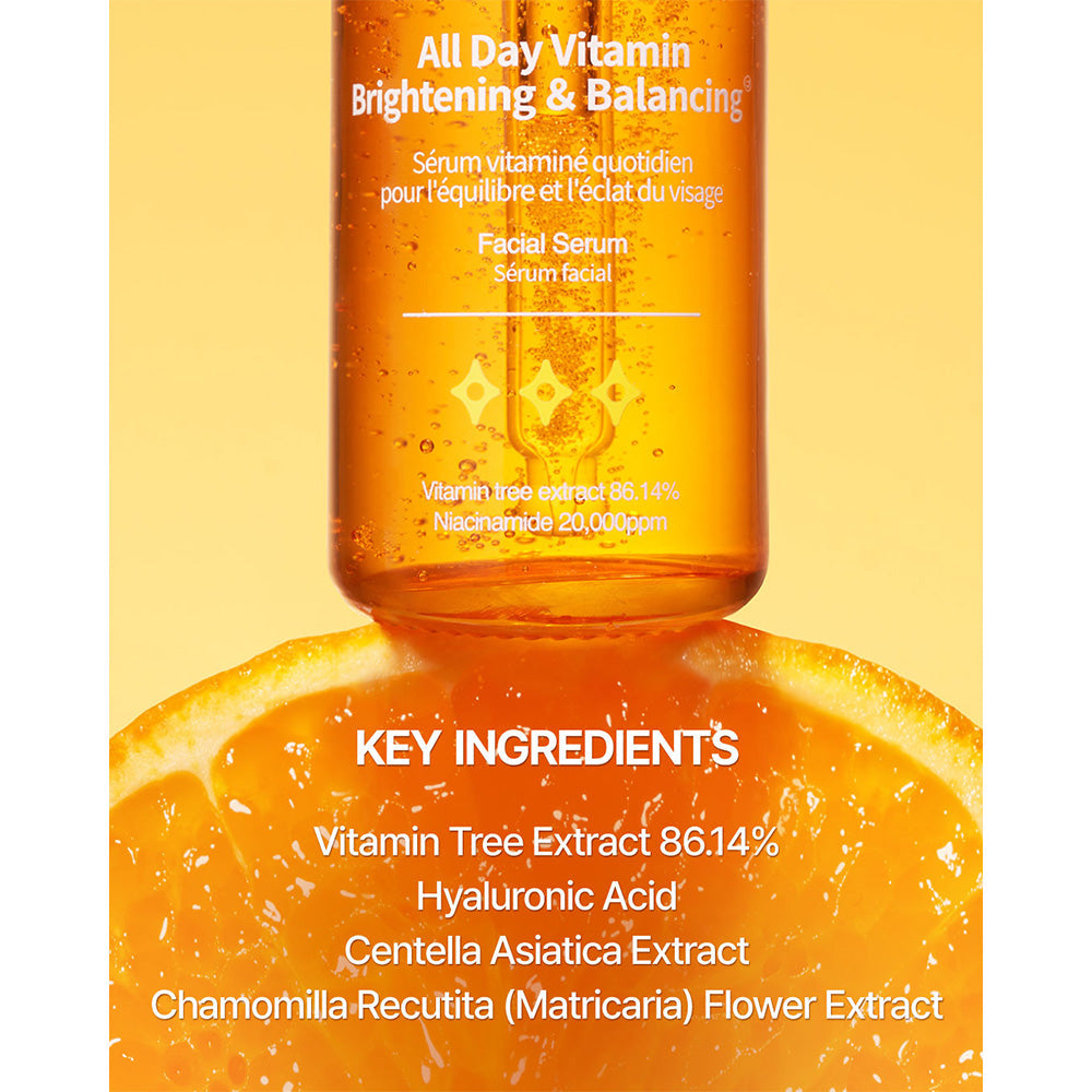Vitamin Brightening Balancing Facial Serum, 30ml