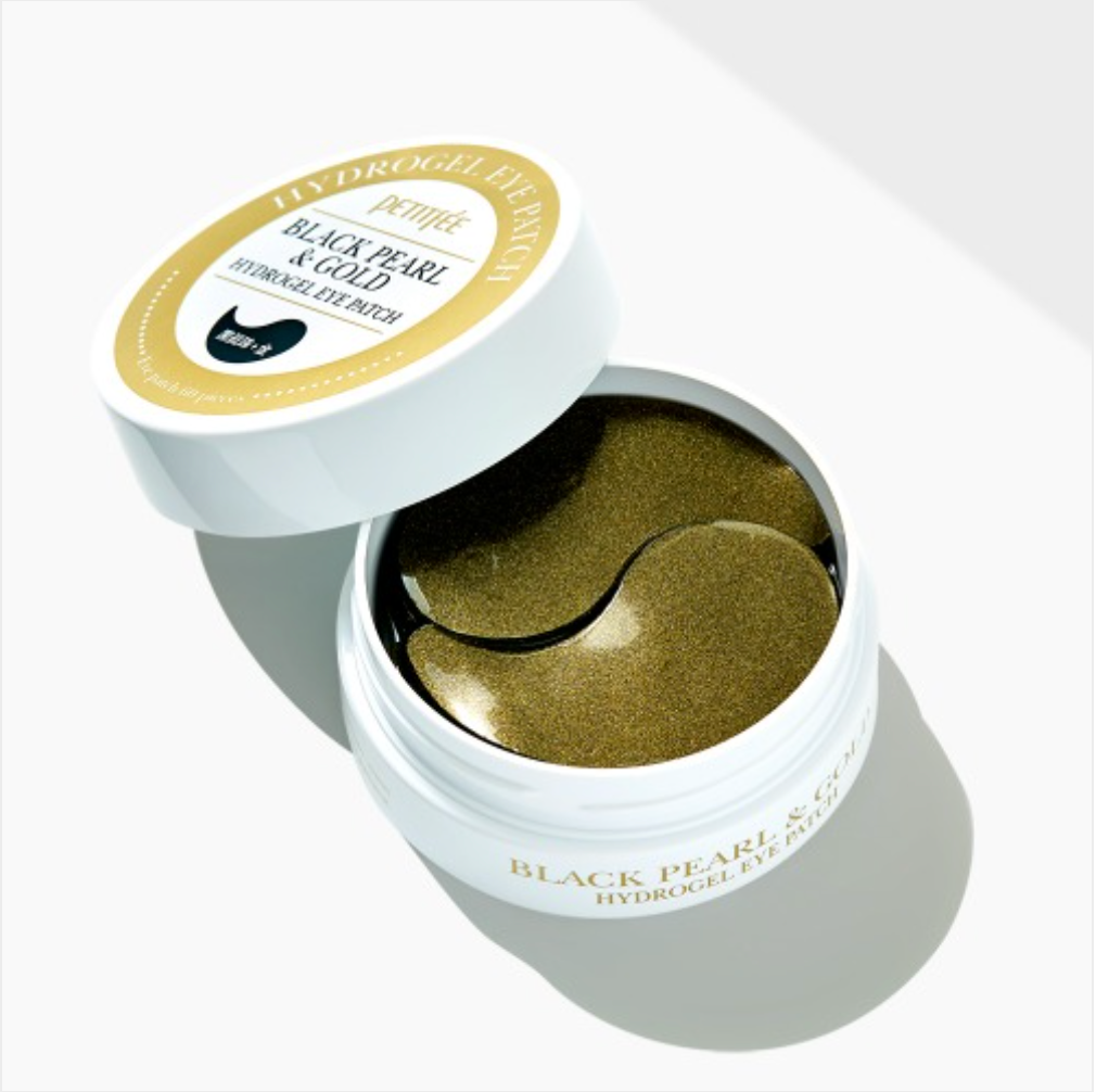 Black Pearl & Gold Hydrogel Eye Patch Mask, 60 Patches