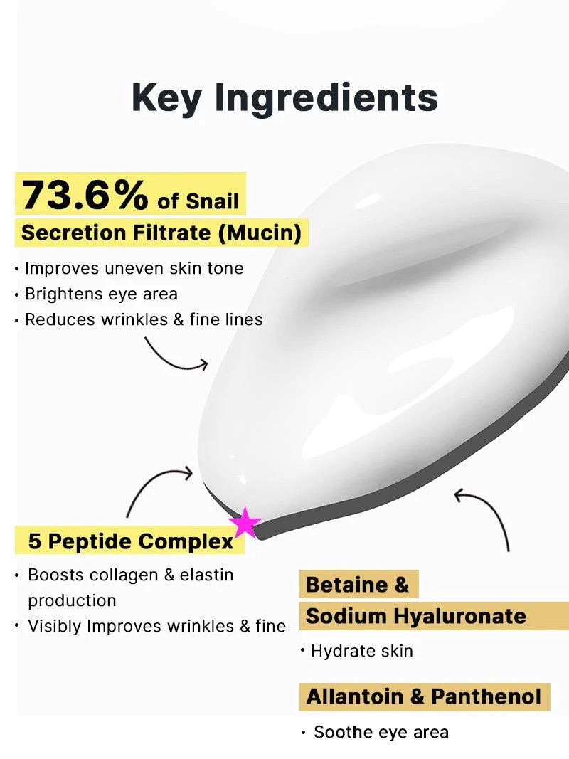 Advanced Snail Peptide Eye Cream, 25ml